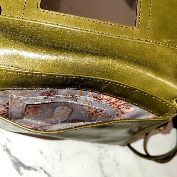 HOBO Olive Green Small Leather Crossbody & Shoulder Bag - Picture 3 of 8